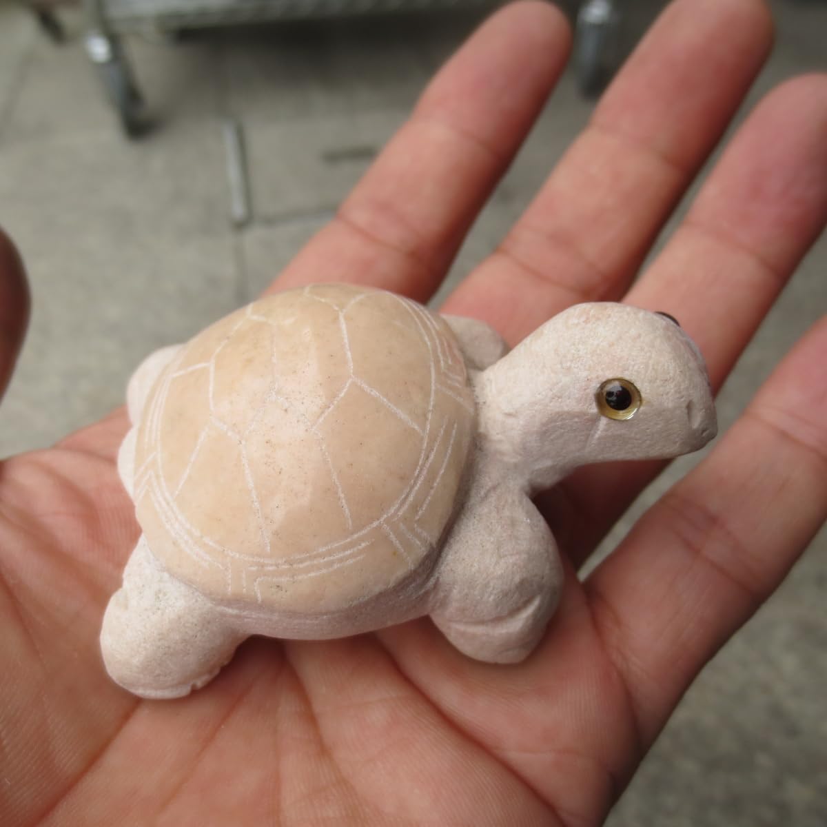 Amazon.co.jp: かめ カメ 亀 turtle ホワイト系大理石 marble 置き物